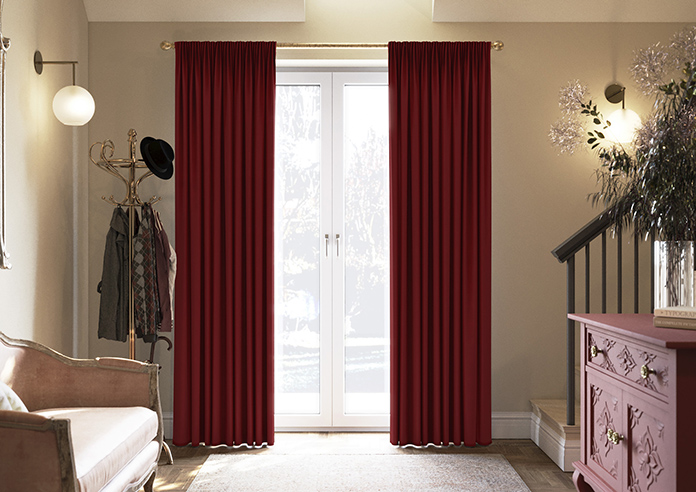 Shima Faux Silk, Wine - Made to Measure Curtains - Image 3